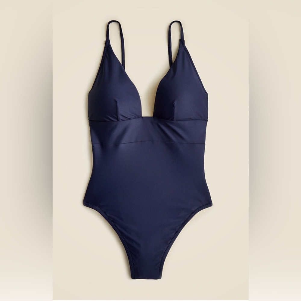 J. Crew Navy One Piece Swimsuit